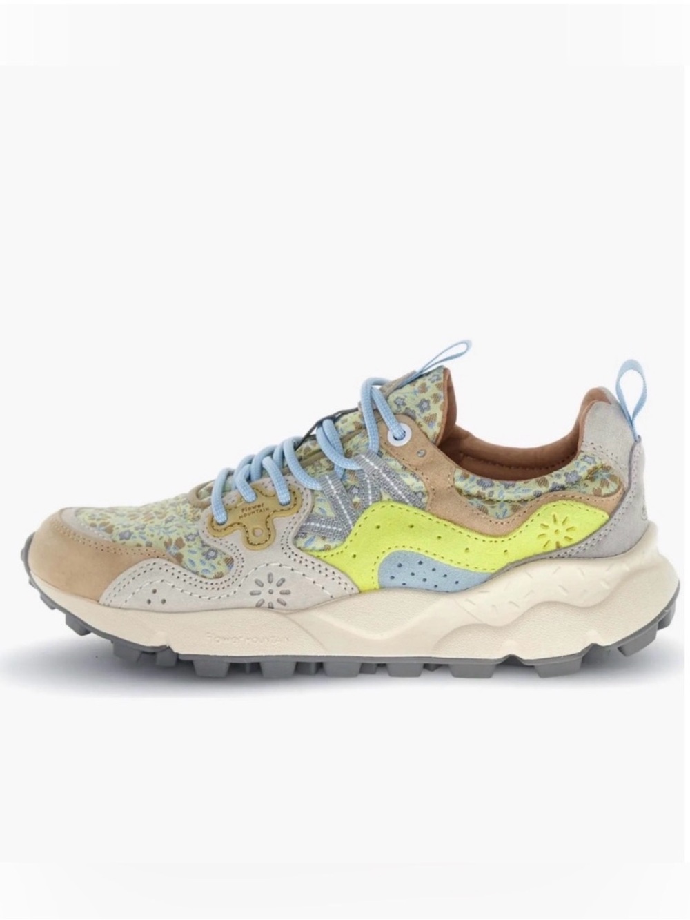 NWT Flower Mountain Yamano 3 Sneaker in Cream Yellow